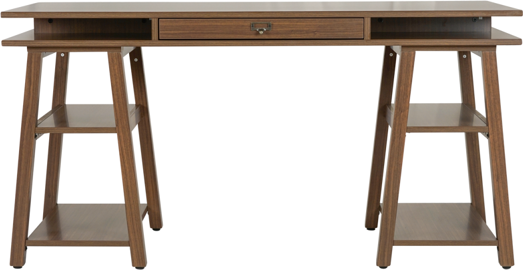 Double Star Furniture Hampton Trestle Computer Desk - Hampton Trestle Desk Clipart (1200x1200), Png Download