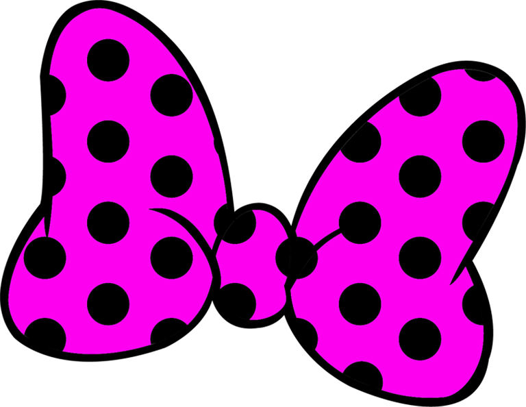 Lazo De Color Rosa Para Imprimir Lazo Minnie Mouse - Lazo De Minnie Mouse Clipart (768x594), Png Download