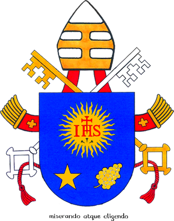 Francis Pope Coat Of Arms - Stemma Di Papa Francesco Significato Clipart (570x723), Png Download
