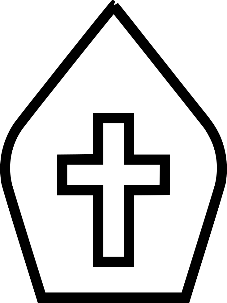 Papal Gown Comments - Christian Cross Red Clipart (734x980), Png Download