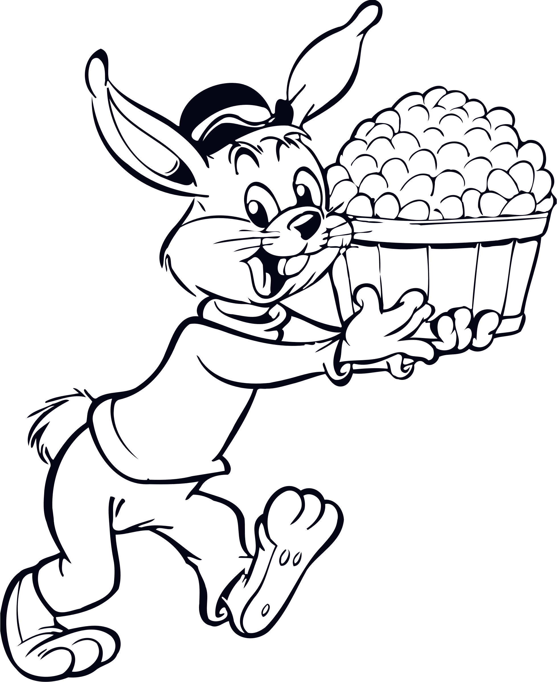 Rabbit With Eggs - Clip Art - Png Download (814x1000), Png Download