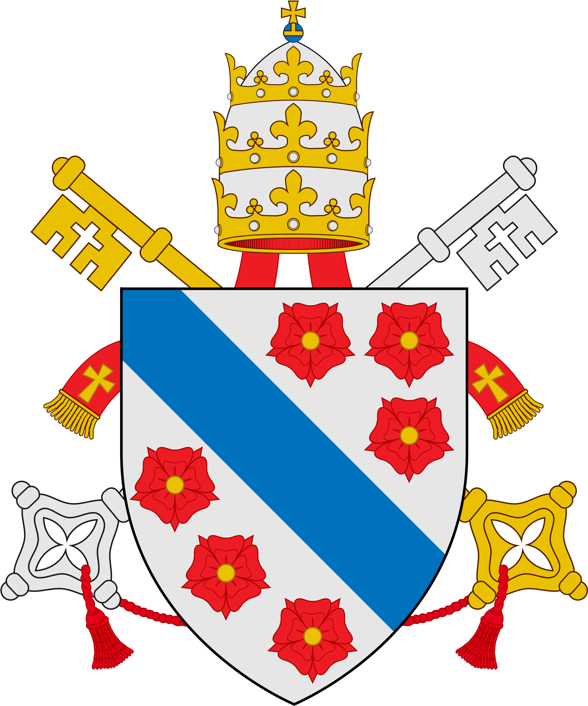 Open - Piccolomini Coat Of Arms Clipart (2000x2402), Png Download