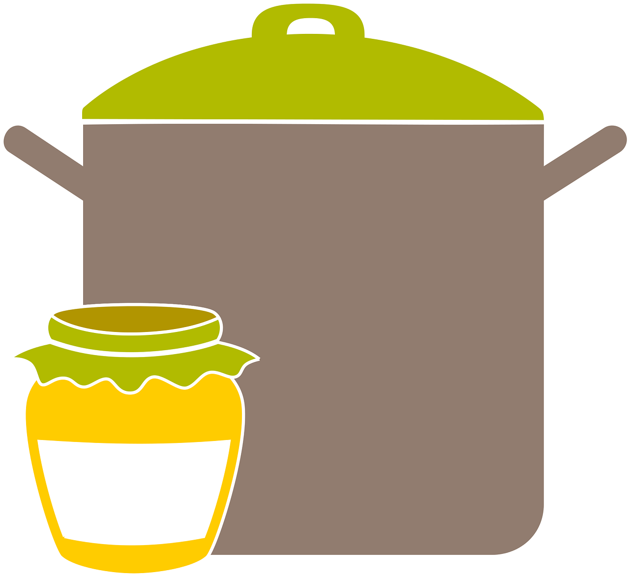 Pot,icon - Can Clipart (1280x1220), Png Download