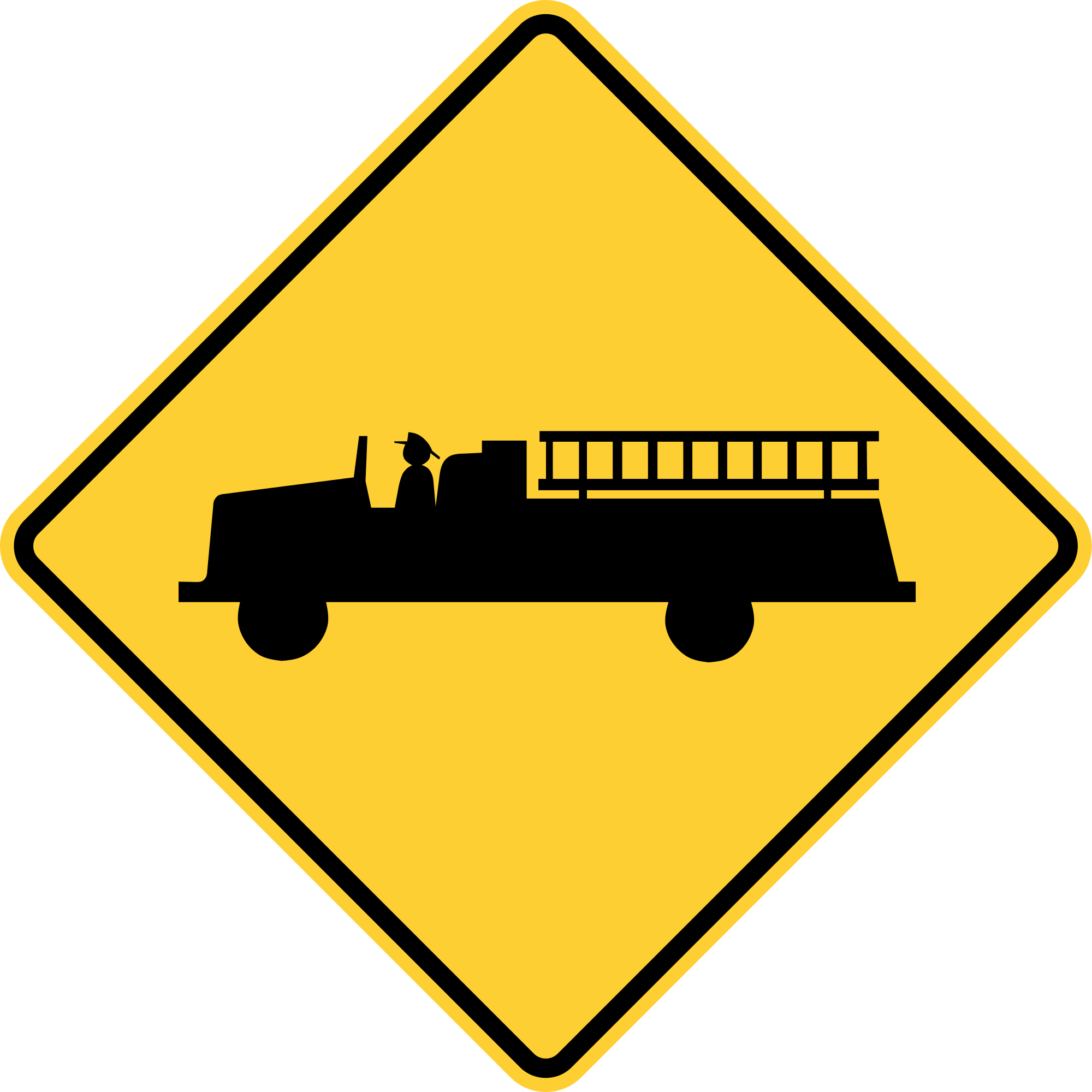 Banner Download Road Beautiful Set Icons With Signs - Emergency Vehicle Warning Signs Clipart (2000x2000), Png Download