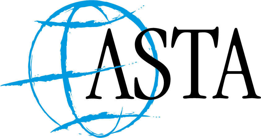 Asta Cmyk - American Society Of Travel Agents Clipart (843x448), Png Download