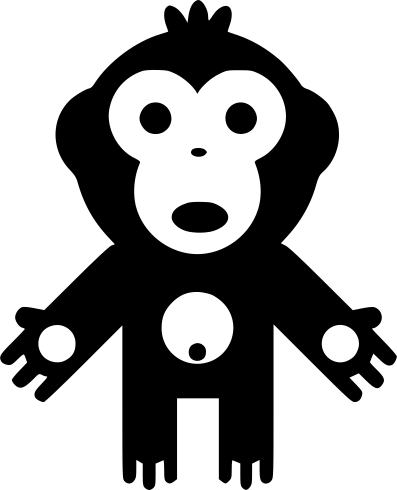 Monkey Comments - Monkey Icon Png Clipart (794x980), Png Download