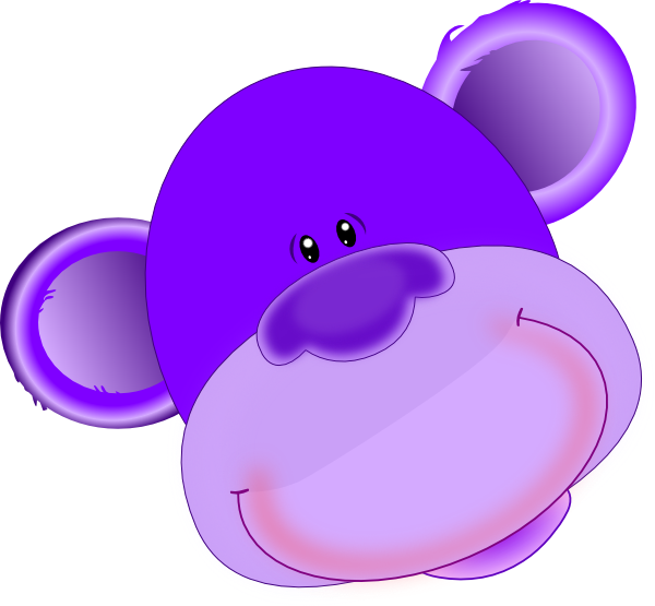 Purplemonkey1 Clip Art At Clker - Clip Art - Png Download (600x555), Png Download
