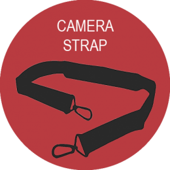 75" Wide Black Silicone Neck Strap With Strap Release - Strap Clip - Png Download (560x560), Png Download