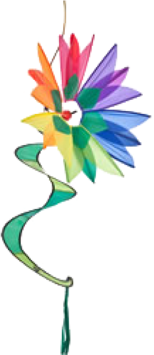 Swinging Flower - Rainbow - Swinging Flower Twister - Rainbow Clipart (728x728), Png Download