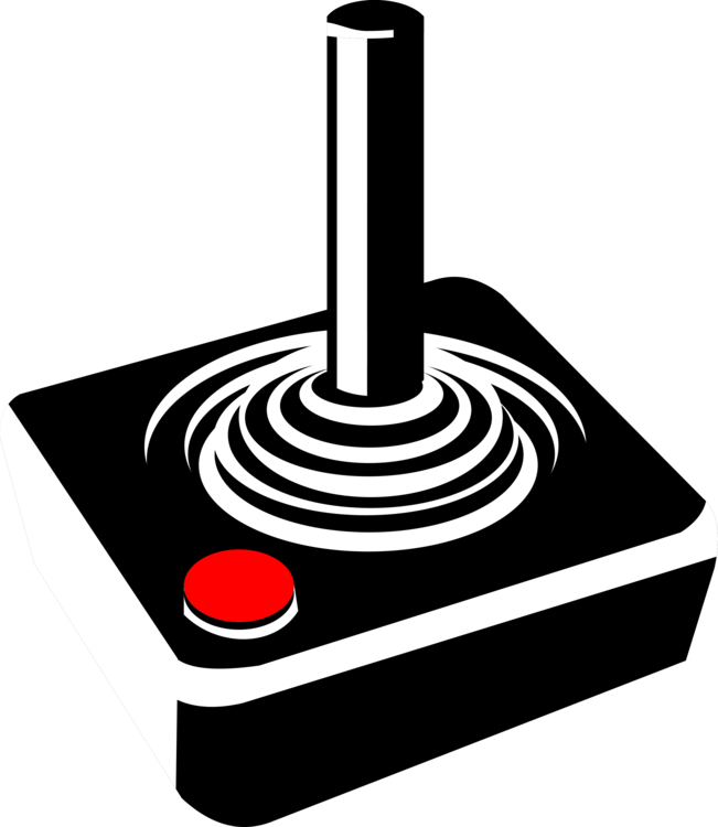 Joystick Video Games Control Stick Atari Clipart - Joystick Clipart - Png Download (555x640), Png Download