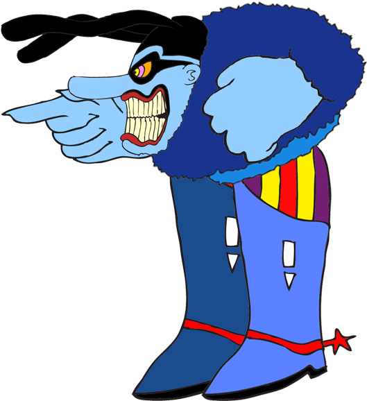 Svg Stock Blue Meanie Skin Treasures - Yellow Submarine Bad Guy Clipart (600x900), Png Download