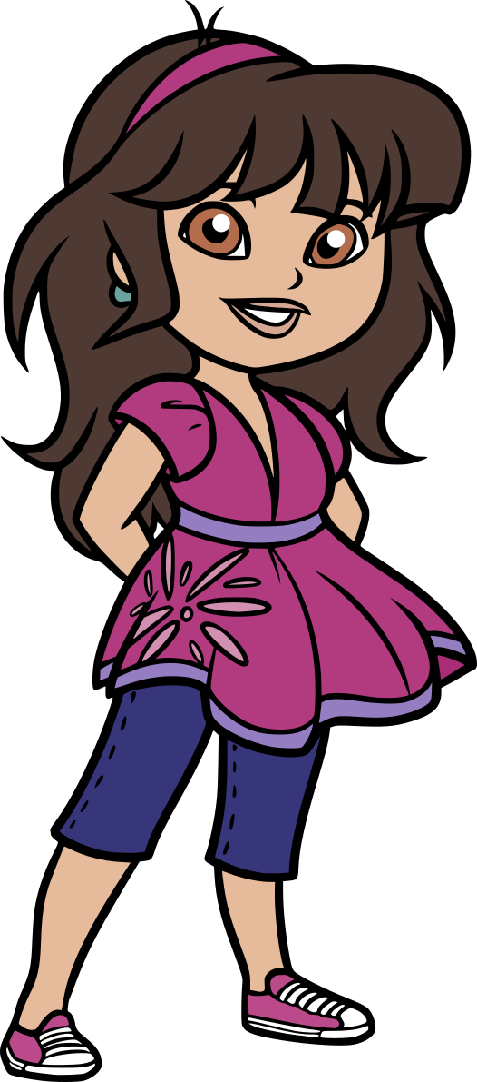 Movies, Personal Use, Dora As A Teenager - Dora And Friends Feet Clipart (526x1191), Png Download