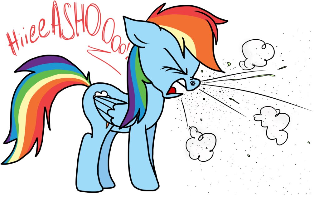Rainbow Dash Explosion Sneeze By Psfforum - Film Clipart (1007x631), Png Download