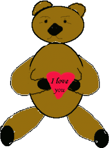 Free Vector Love Bear Clip Art - Love Bear - Png Download (600x600), Png Download