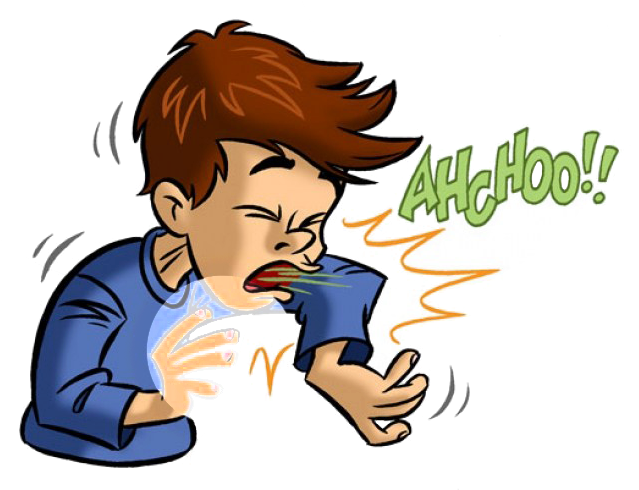 A Sneeze Travels About 100 Miles Per Hour - Common Cold Clipart (650x489), Png Download