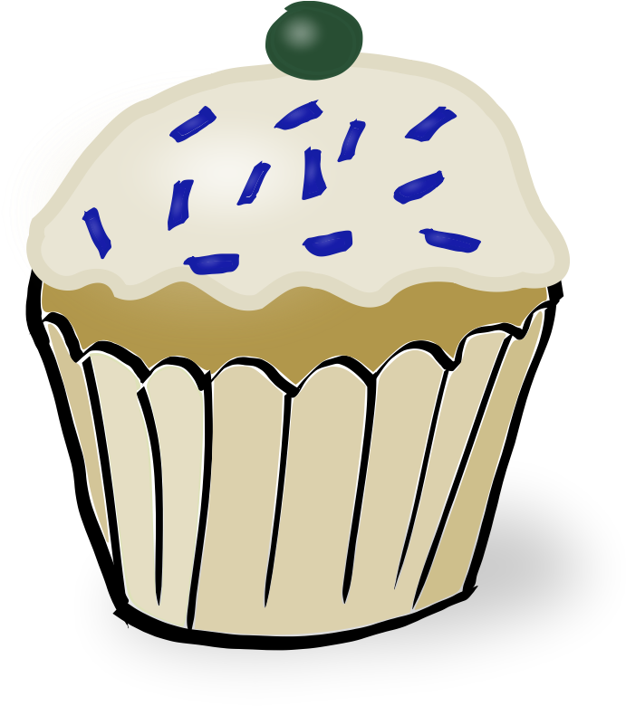 Pin Poppy Clip Art Cake On Pinterest - Muffin Clipart - Png Download (800x800), Png Download