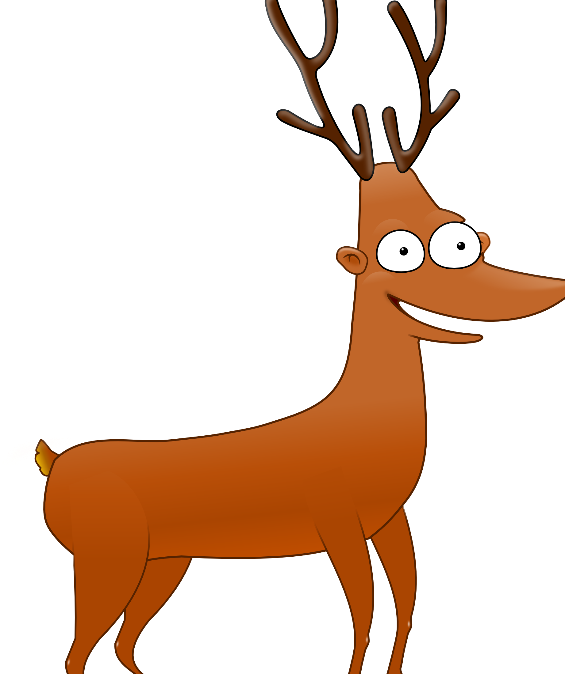 Reindeer Clip Art Transprent Png Free Download - Deer Transparent Png (1871x2199), Png Download