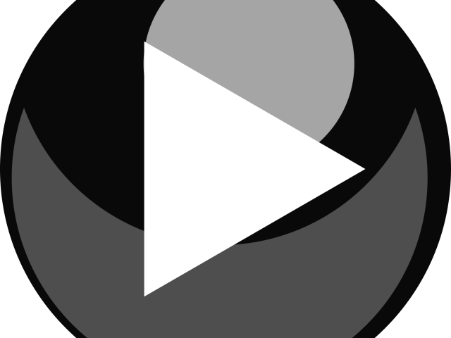 Play Button Clipart Black - Play Button Clip Art - Png Download (640x480), Png Download