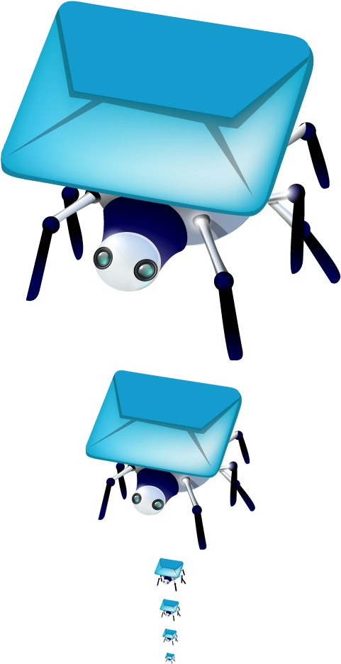 Mail Spider Icon On Behance - Email Clipart (532x958), Png Download