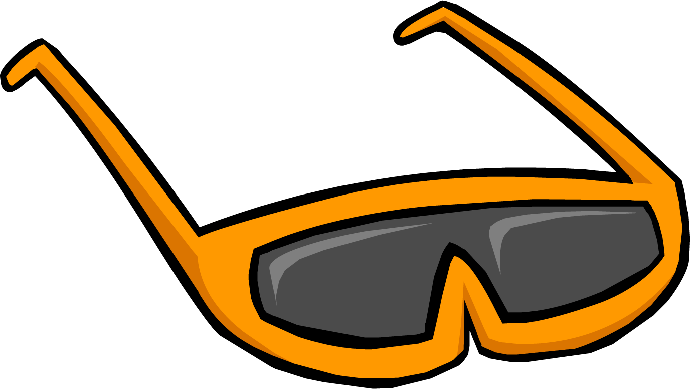 Goggles Clipart Gold Glass - Club Penguin Sunglasses - Png Download (1376x776), Png Download