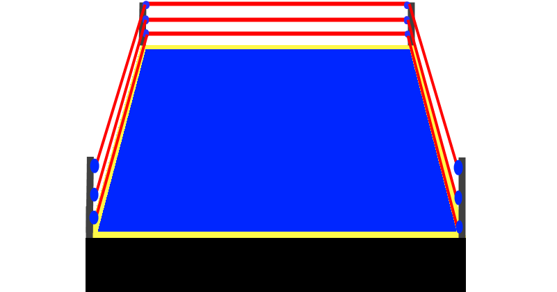 Boxing - Wrestling Ring Clipart - Png Download (800x480), Png Download