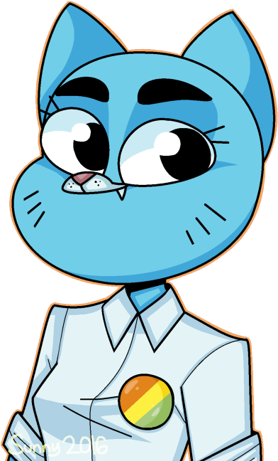 A Quick Doodle Of My Favorite Cat Mom~ - Nicole Watterson Clipart (500x662), Png Download