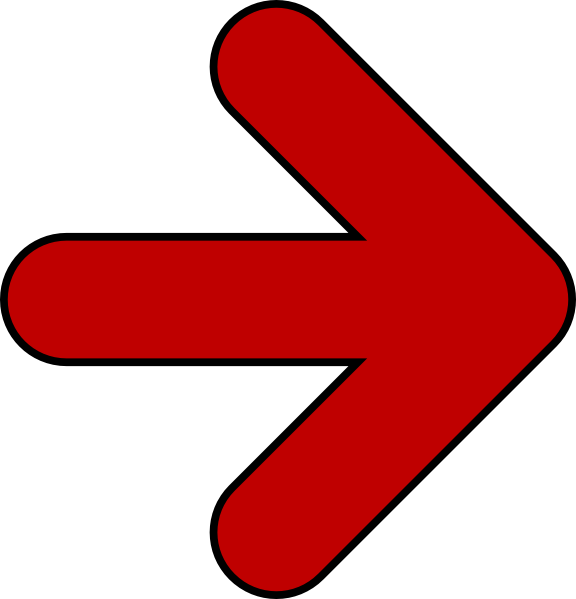 Red And Black Arrow Clipart (576x599), Png Download