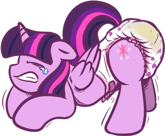 Sylph-space, Diaper, Diaper Fetish, Female, Mare, Messing, - Twilight Sparkle In A Poopy Diaper Clipart (695x557), Png Download