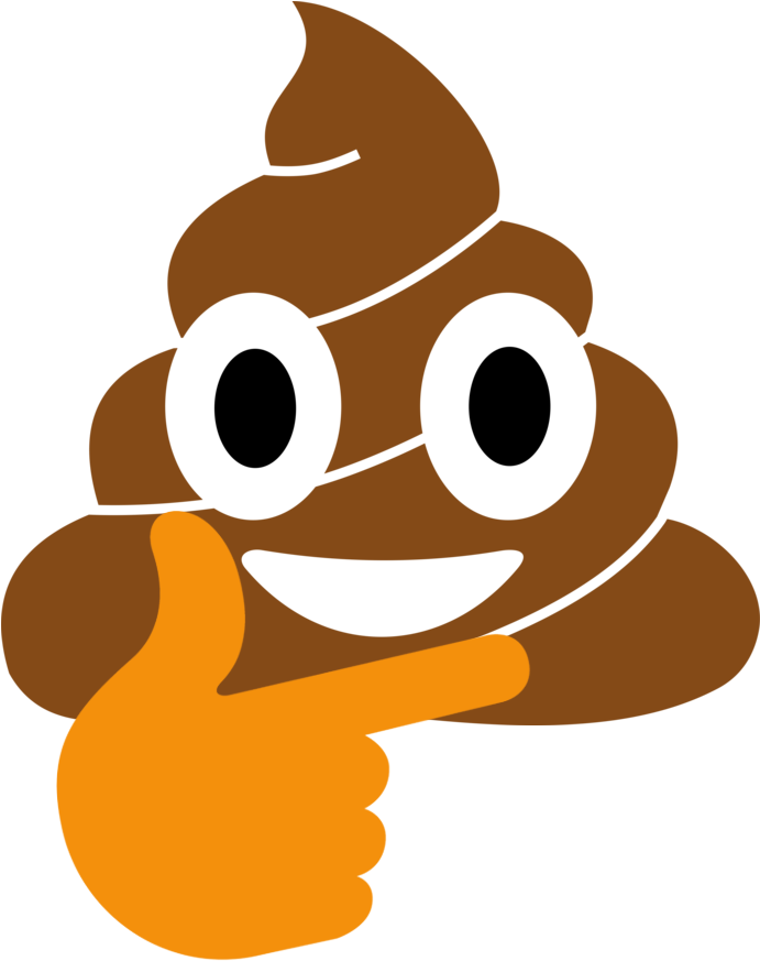 Poop-ing - Cartoon Clipart (873x873), Png Download