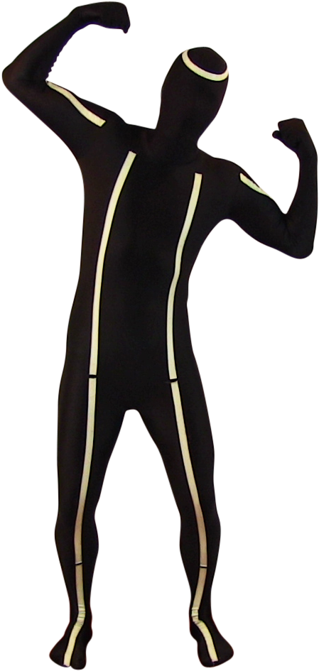 Glow Full Body Suit - Bodysuit Clipart (506x1002), Png Download
