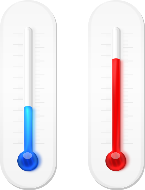 Attic Temperature - Thermometer Clipart (702x861), Png Download