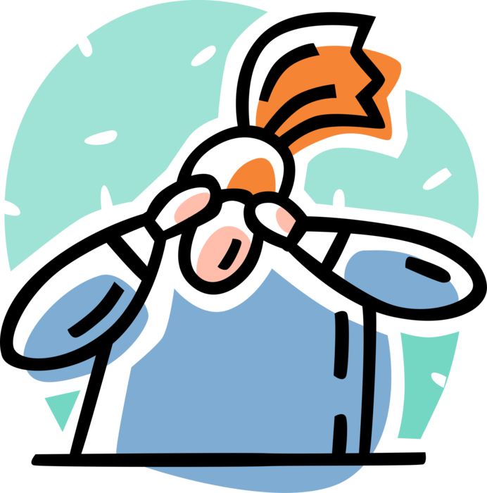 Migraine Headache Image Illustration Of Experiencing - Vector Graphics Clipart (692x700), Png Download