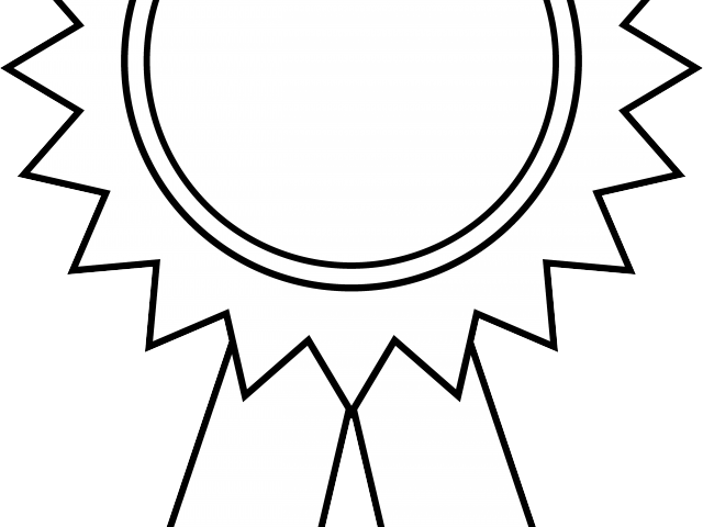Award Clipart Achievement - Medal Icon White Png Transparent Png (640x480), Png Download