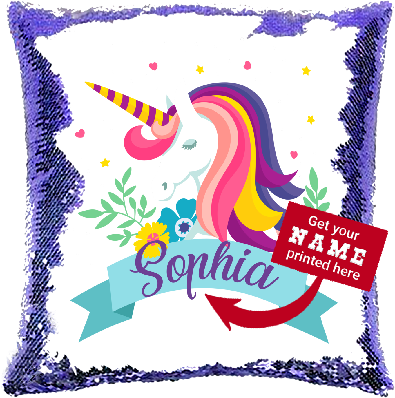 Custom Girl Christmas Gift - Pillow Clipart (1400x1400), Png Download
