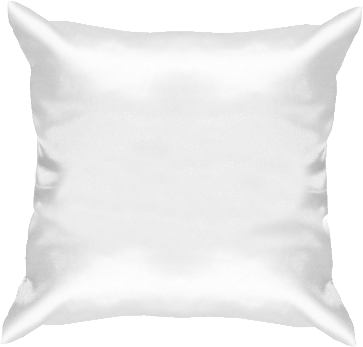 Silk White Pillow - White Pillow Png Clipart (716x686), Png Download