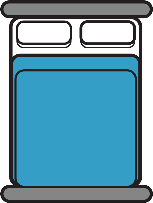 Bedspread, Blanket, And Pillow Rental Clipart (800x988), Png Download