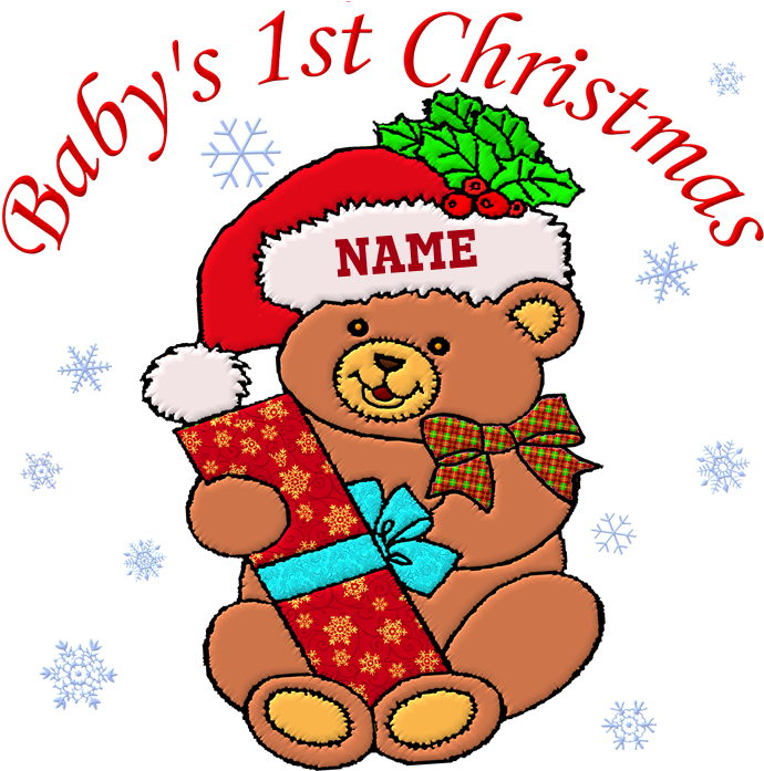 Favorite - Baby's 1st Christmas Throw Blanket Clipart (700x700), Png Download