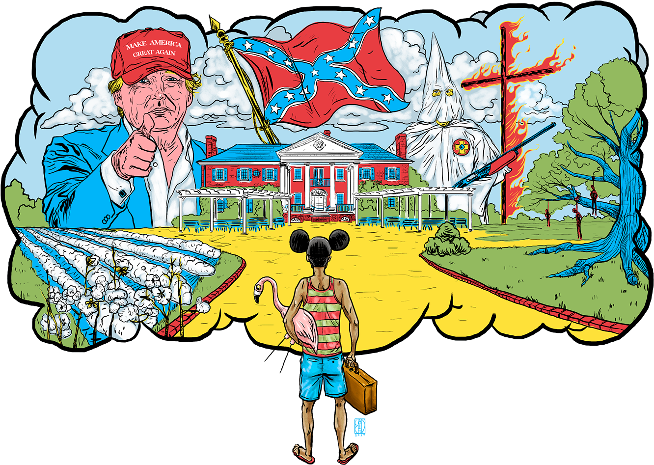 Completed Editorial Illustration For Article In The - Stereotype Clipart (1400x1122), Png Download