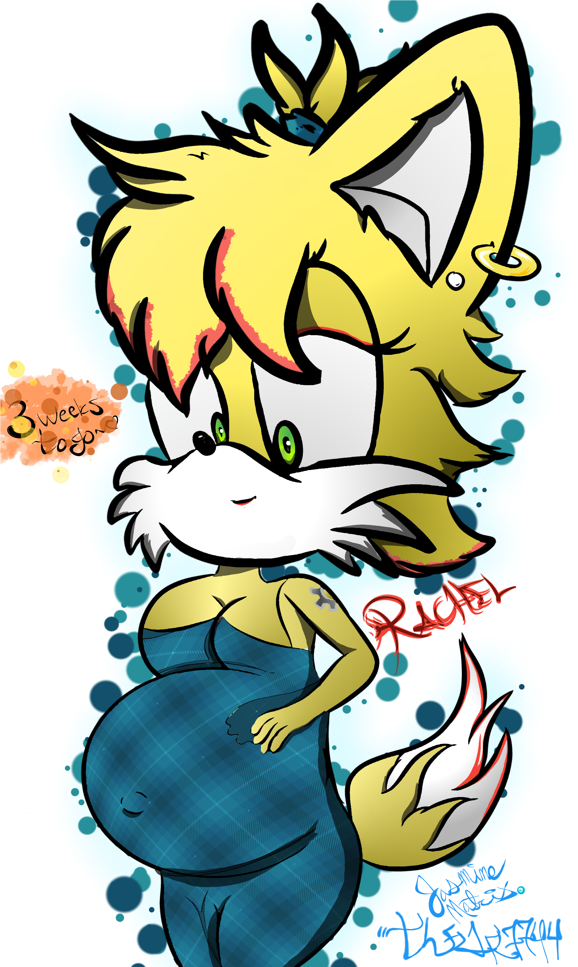 Pregnant Rachel - Cartoon Clipart (1993x3190), Png Download