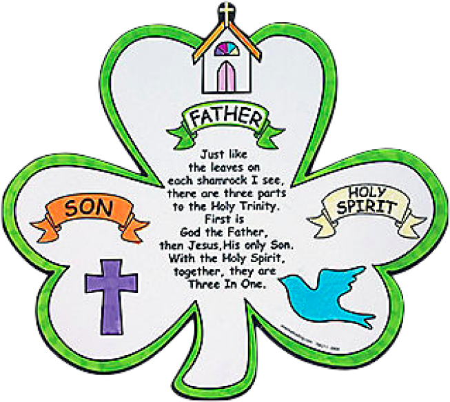 St Patrick And The Shamrock Clipart (700x626), Png Download