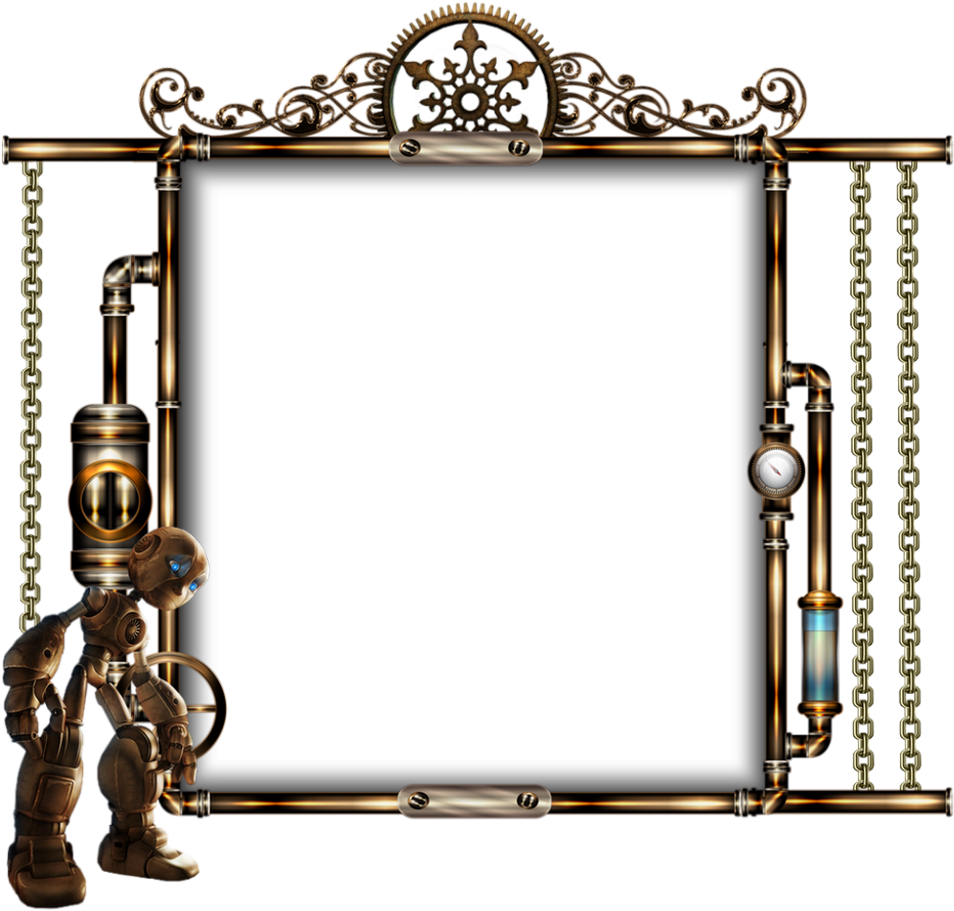 Frame Transparent Png Steampunk Clipart (1024x1024), Png Download