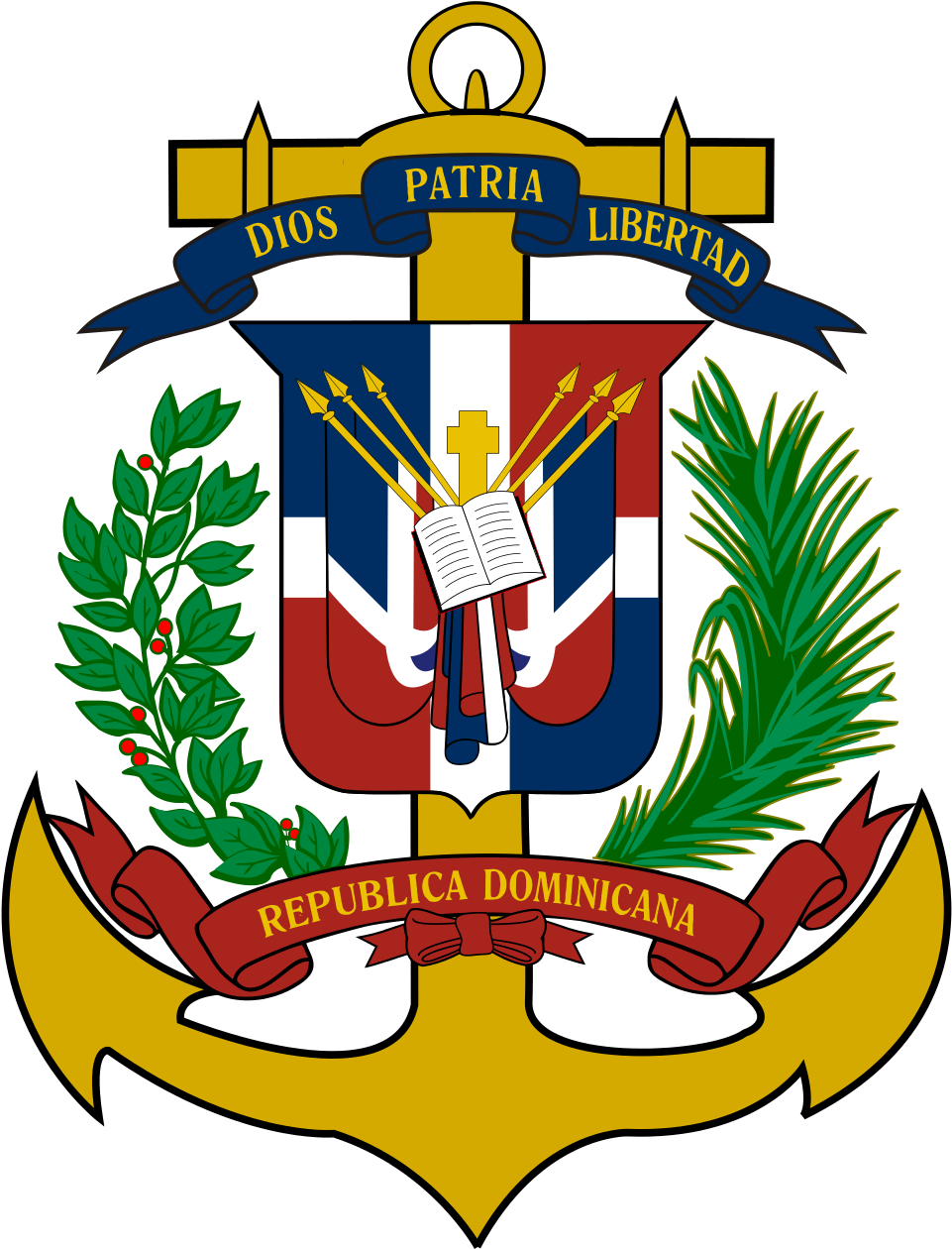 Logo Armada De Republica Dominicana Clipart (1200x1553), Png Download