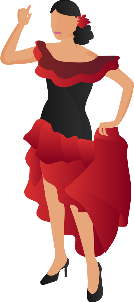 This Is A Sticker Of A Mexican Women - Woman Clipart (517x1000), Png Download