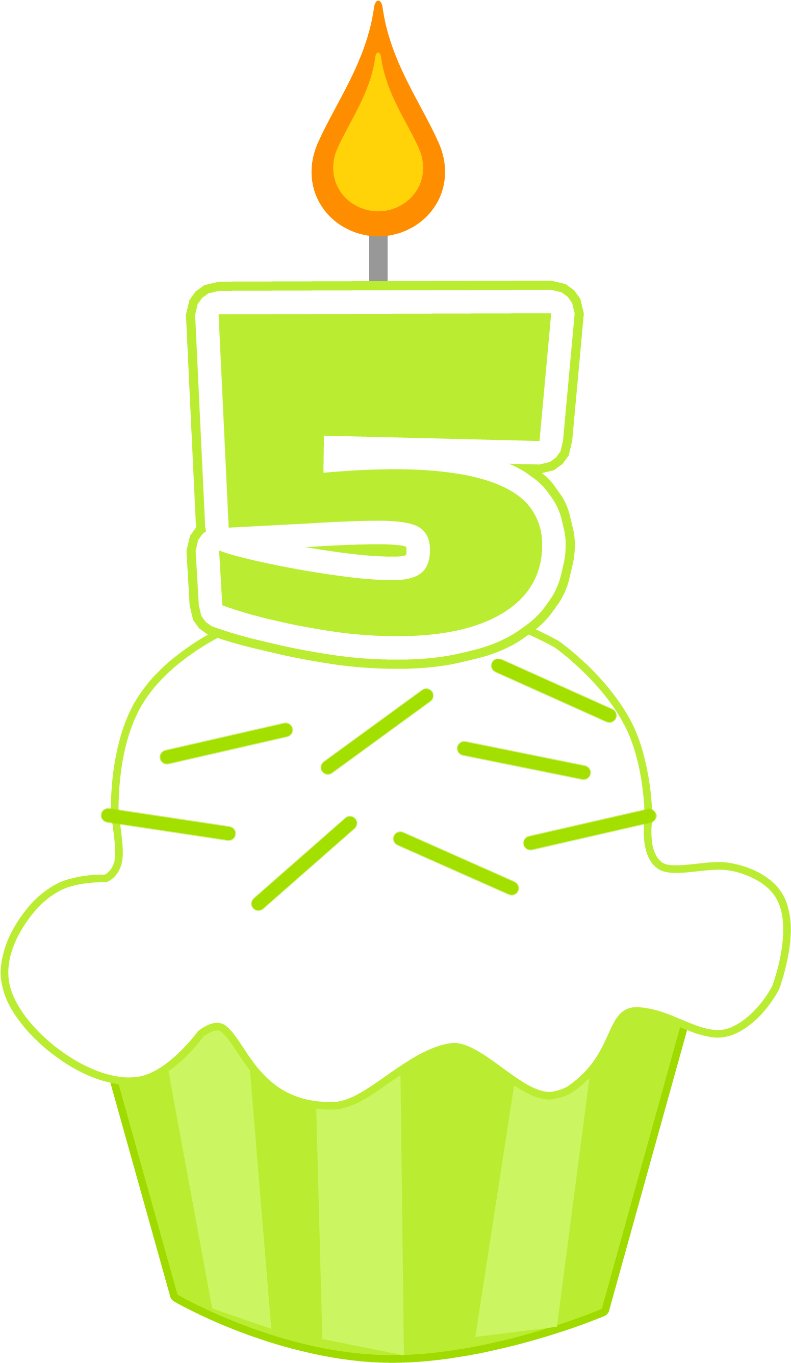 Missing Description - Cupcake Clipart (1638x2679), Png Download