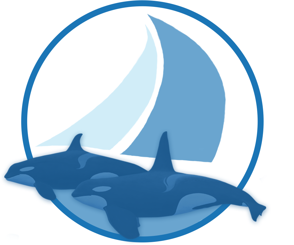 Sailing With Killer Whales - Logo Clipart (1086x855), Png Download