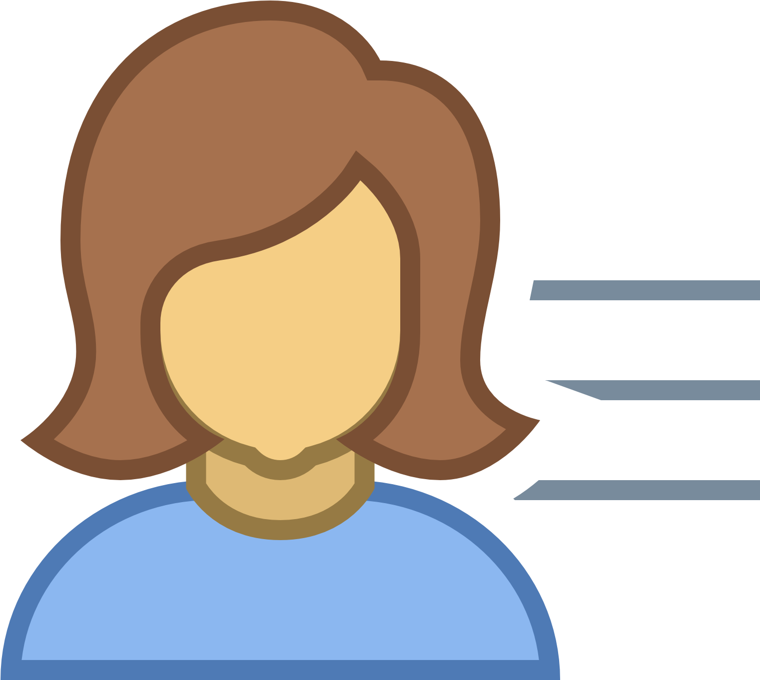 Profile Clipart Generic User - Icono De Una Mujer Hablando - Png Download (1600x1600), Png Download