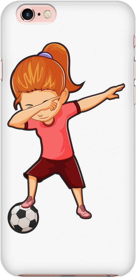 Cute Funny Soccer Smart Phone Case For - #5 Soccer Shirt Girls Funny Dabbing Dab Dance Soccer Clipart (1024x1024), Png Download
