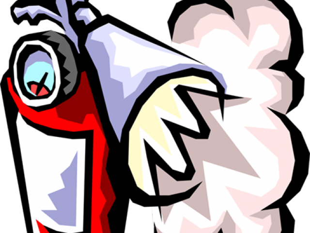 Fire Extinguisher In Use Clipart (640x480), Png Download
