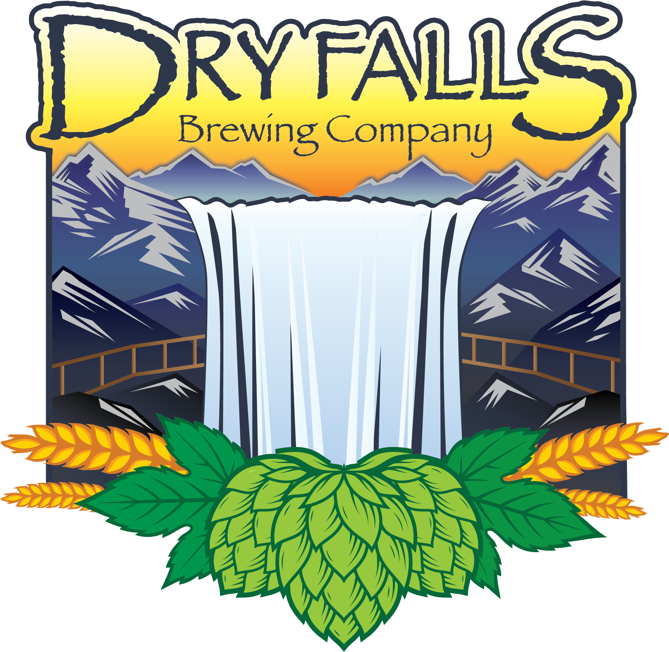 Dry Falls Brewing Co - Dry Falls Brewing Co. Clipart (2401x2400), Png Download