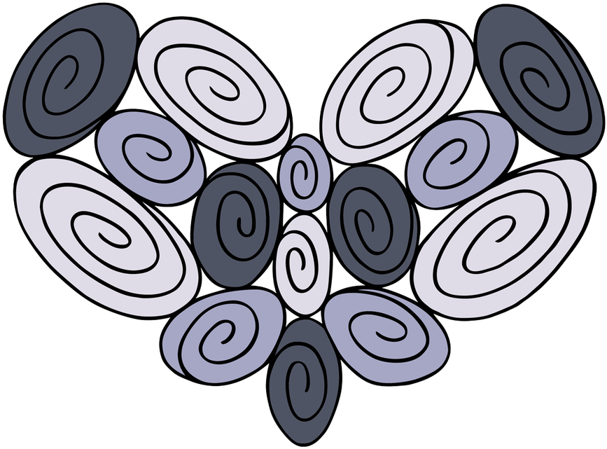 15 Swirl Heart - Love Clipart (1024x1024), Png Download